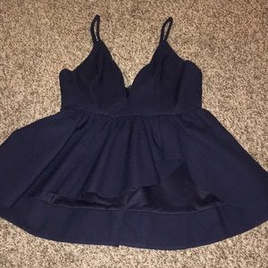 Navy statement top